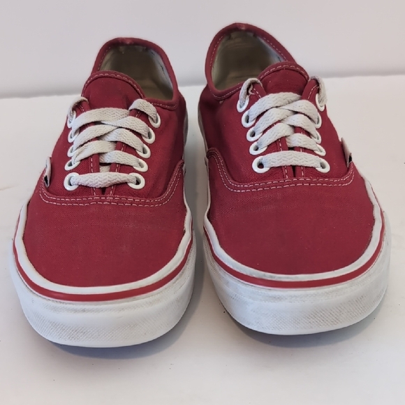 Vans Classic Red Canvas Sneakers - Picture 4 of 9